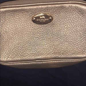 Small silver coach crossbody